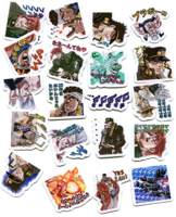 line表情贴纸 jojo第3部 承太郎队 自制手帐