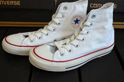 converse匡威正品 all star 经典常青款帆布鞋男女款白色高帮