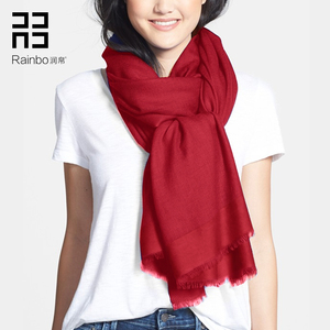 润帛 加密垂感型羊毛围巾