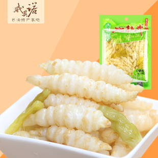重庆特产阿蓬江地牯牛宝塔菜螺丝菜四川泡菜山椒味400
