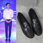 英伦真皮牛皮低帮帆船豆豆鞋 时尚 男士 快乐大本营宋仲基同款