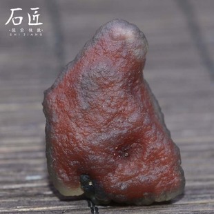 天然新疆巴楚黑山玻璃皮鱼籽戈壁玛瑙原石