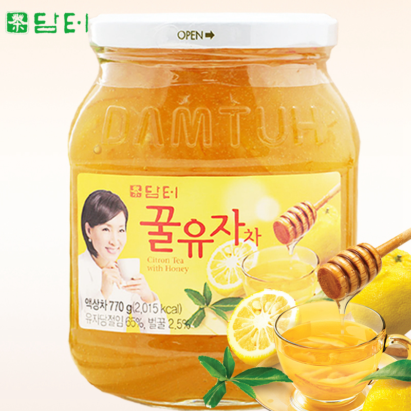 丹特蜂蜜柚子茶 韩国进口柚子茶 770g果味茶柚子蜜