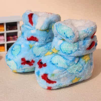 婴儿棉鞋0-3-6-12个月宝宝学步鞋子春秋冬季0