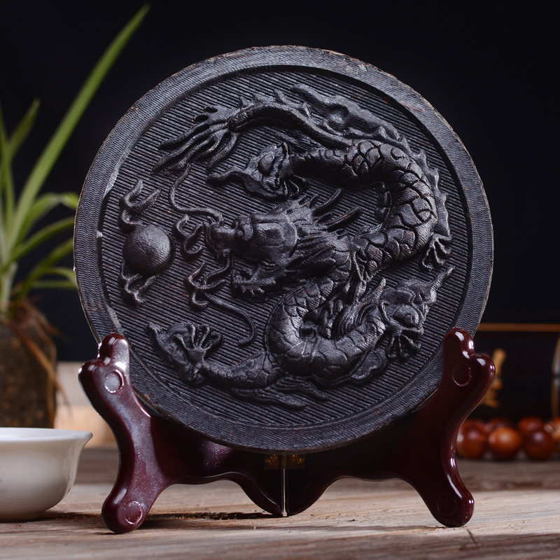 【吉祥如意】大红袍茶饼 武夷岩茶 珍藏礼品乌龙茶叶 买送茶托