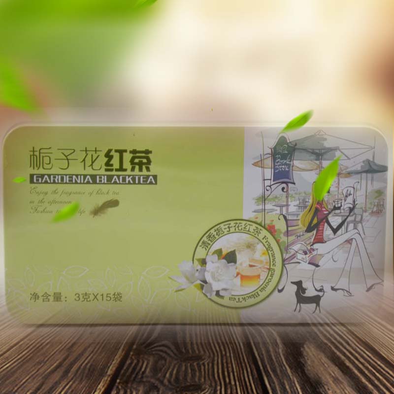 2016年新品四川名茶 正品川红宜宾红茶川红栀子花滇红红茶45g铁盒