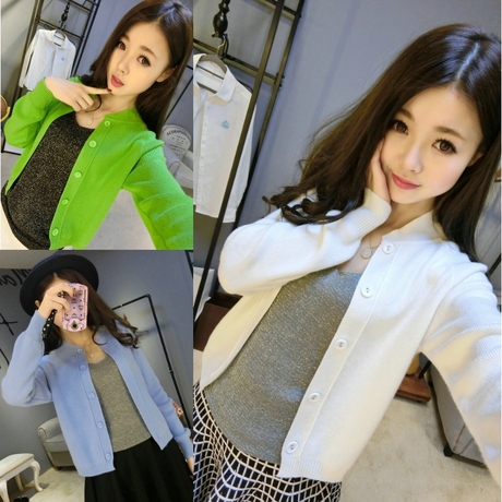 淘宝网购物-春装短款羊绒<em>薄开衫短</em>外套女春秋