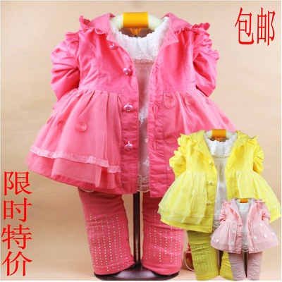 [<em>2015</em>爆款]童装<em>女</em>宝宝套装夏装潮婴幼儿短袖T