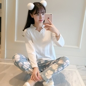 套装 外出春夏季月子服纯棉哺乳衣孕妇睡衣产后产妇喂奶衣春秋薄款