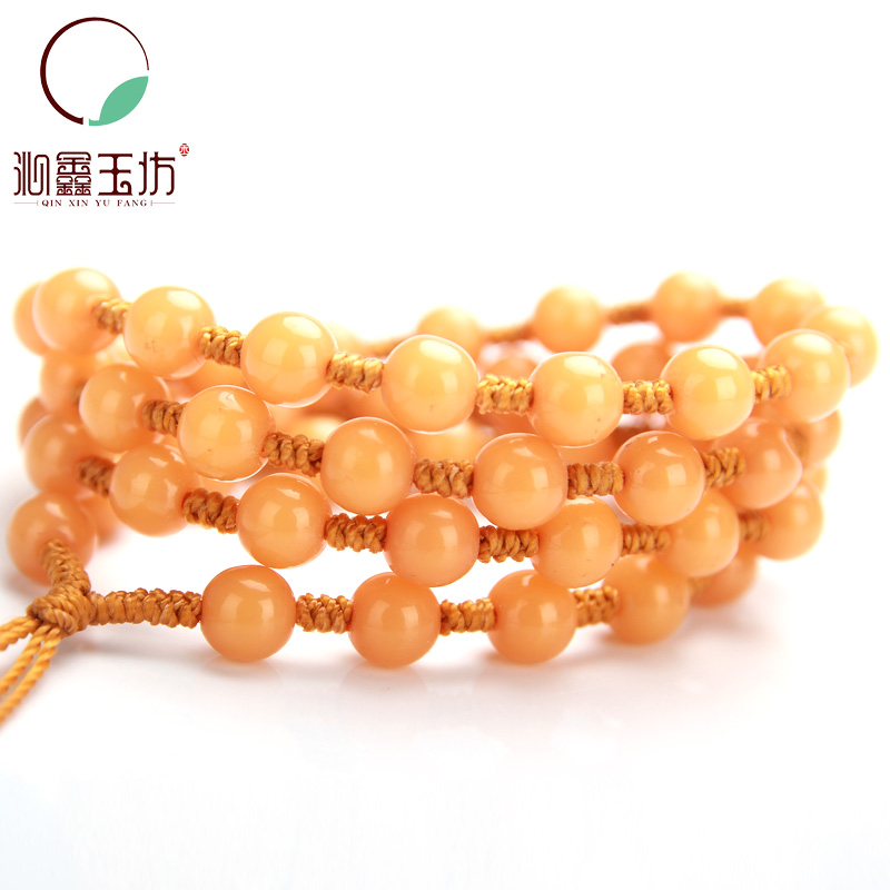 正品天然玉石 蜜蜡玉绳子 玉石工艺品挂链配件