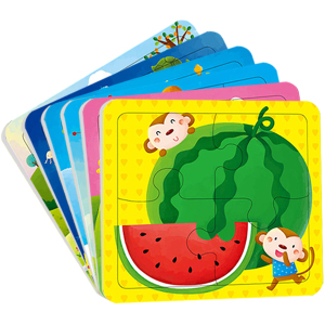 第一套拼图游戏礼盒装 0-3-6岁婴幼儿纸质0-3-
