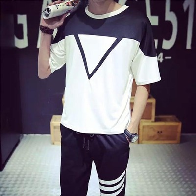 [2015爆款]男士秋季破洞牛仔裤修身小脚裤韩版