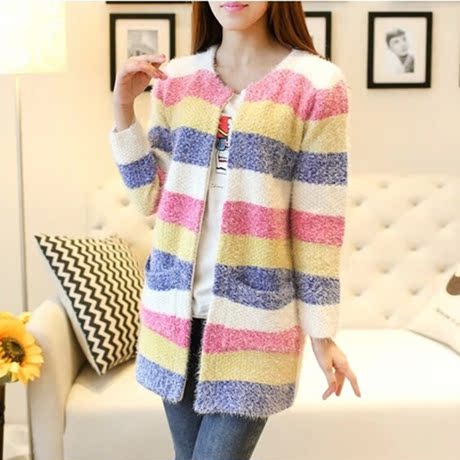 淘宝网购物-2014秋冬女装 <em>马海毛开衫</em>女中<em>长款</em>