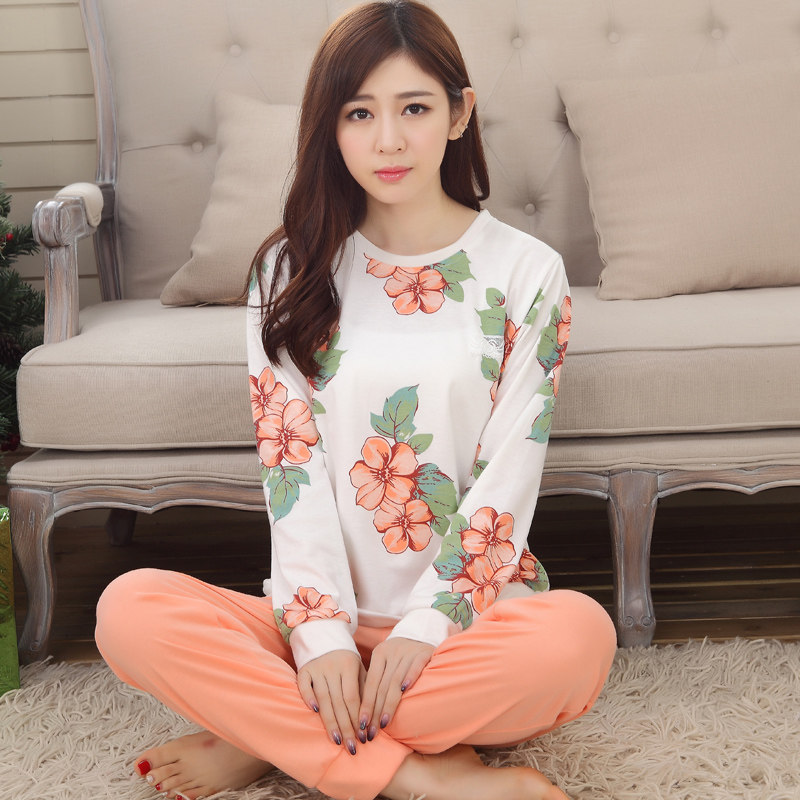 <em>秋冬款</em>长袖<em>女装睡衣</em>女纯棉春秋季可爱卡通韩国