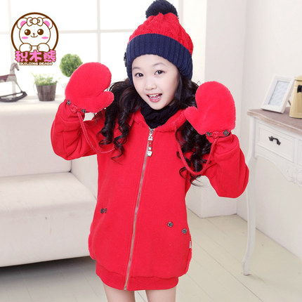 2014秋冬季童装女孩子可爱保暖外套上衣 韩版