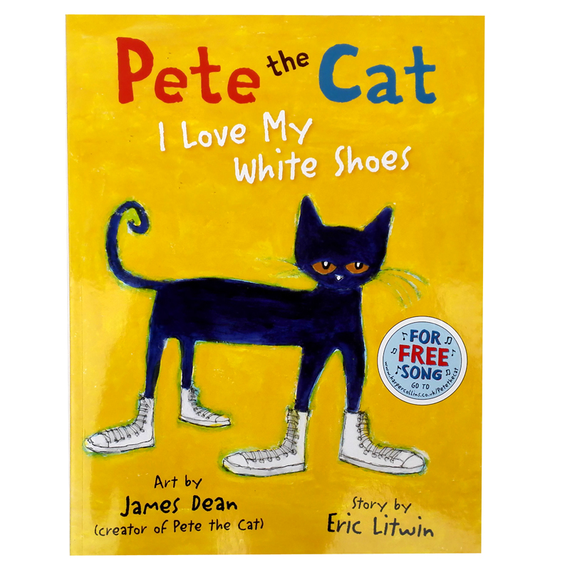 pete the cat i love my white shoes我爱白鞋子吴敏兰绘本送音频 4-6