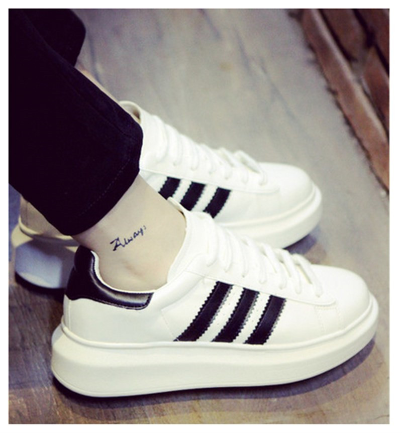 [2015爆款]2015权志龙EXO同款低帮真皮板鞋