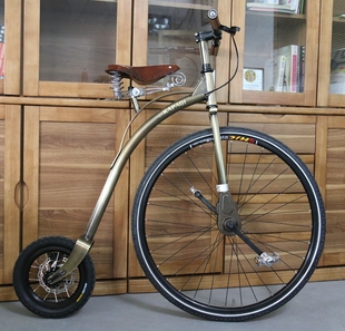 单车 休闲健身橱窗装饰品拍摄道具收藏创意摆件单车 大小轮复古自行车