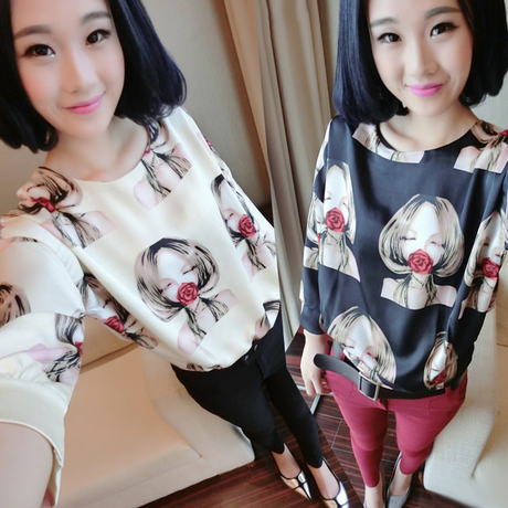<em>淘宝网购物</em>-韩版<em>女装</em>2015新品春装<em>打底</em>衫百搭