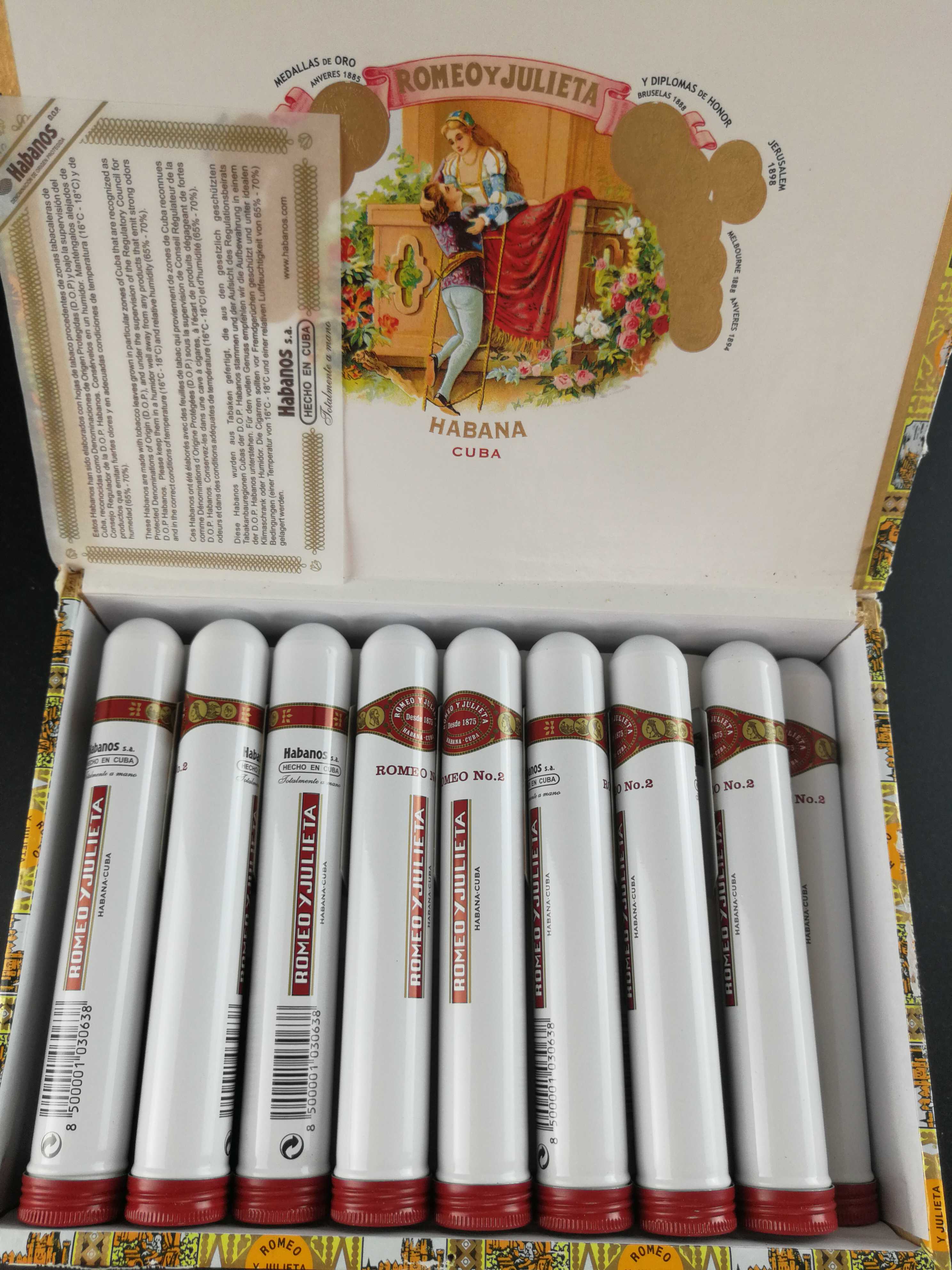 古巴哈瓦那雪茄烟管烟盒罗密欧1号2号3号铝管保湿管