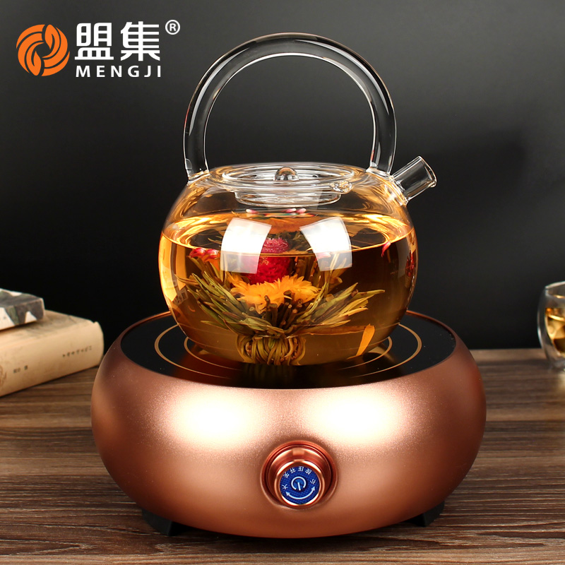 纯手工玻璃茶壶耐热高温烧水花茶养生壶电陶炉专用茶具促销特价