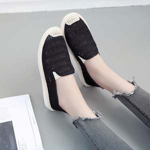 夏季一脚蹬平底布鞋