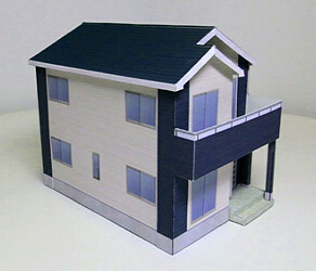 [777纸模型 建筑沙盘作业手工diy 民居住宅公寓别墅楼房屋系列21