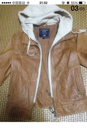 淘宝网购物-Lachabel<em>皮衣</em>运动款,里内帽子可卸