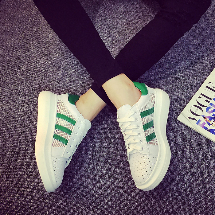 [2015爆款]2015夏季袁姗姗同款学生小白鞋子女