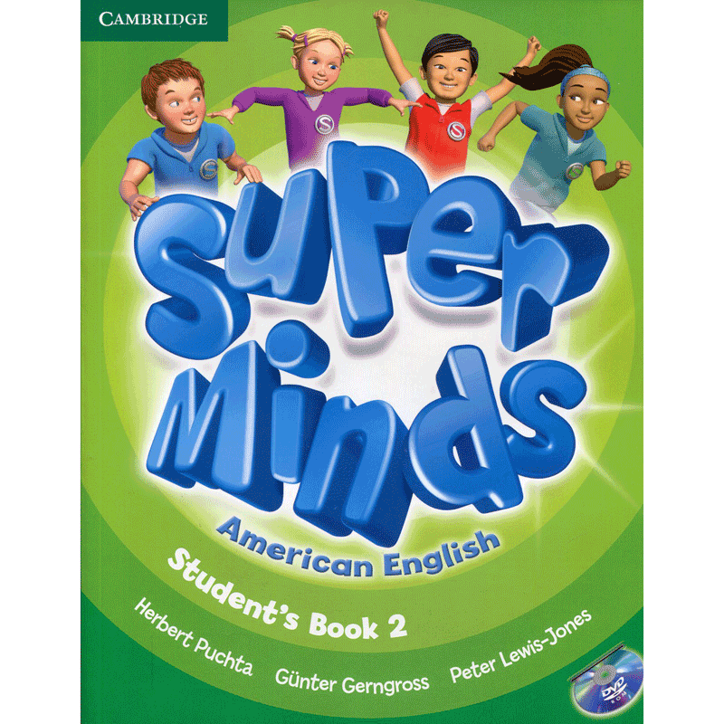 现货剑桥少儿英语教材 美式super minds 2级 学生用书带dvd-rom