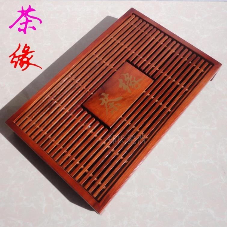 包邮郑氏瓷器木质茶盘陶瓷功夫茶具套装抽屉式木制托盘座优质茶缘