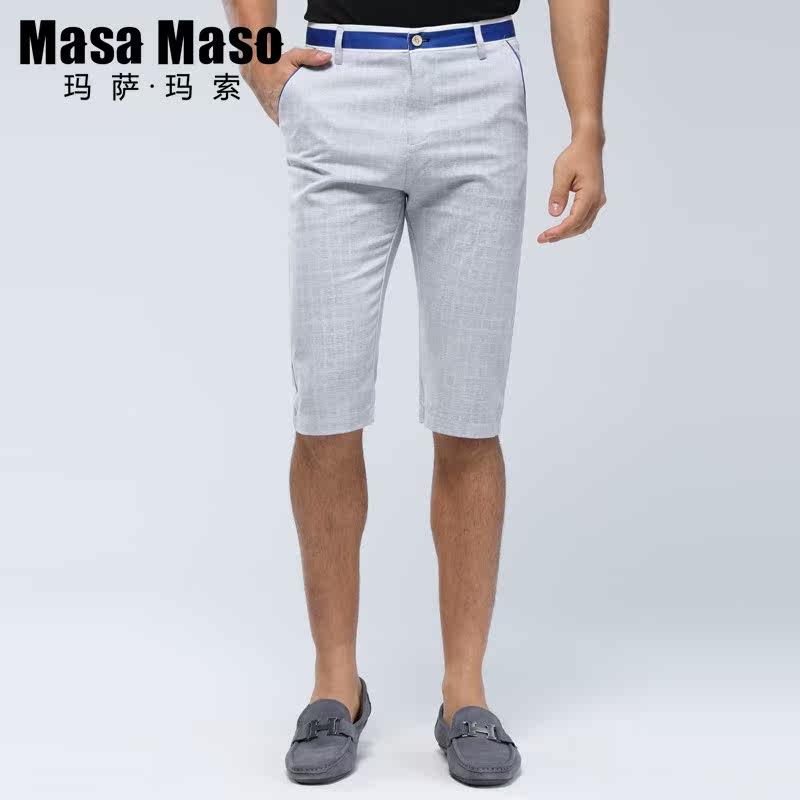 [2015爆款]Masa Maso/<em>玛萨玛索</em>纯棉<em>休闲</em>裤修