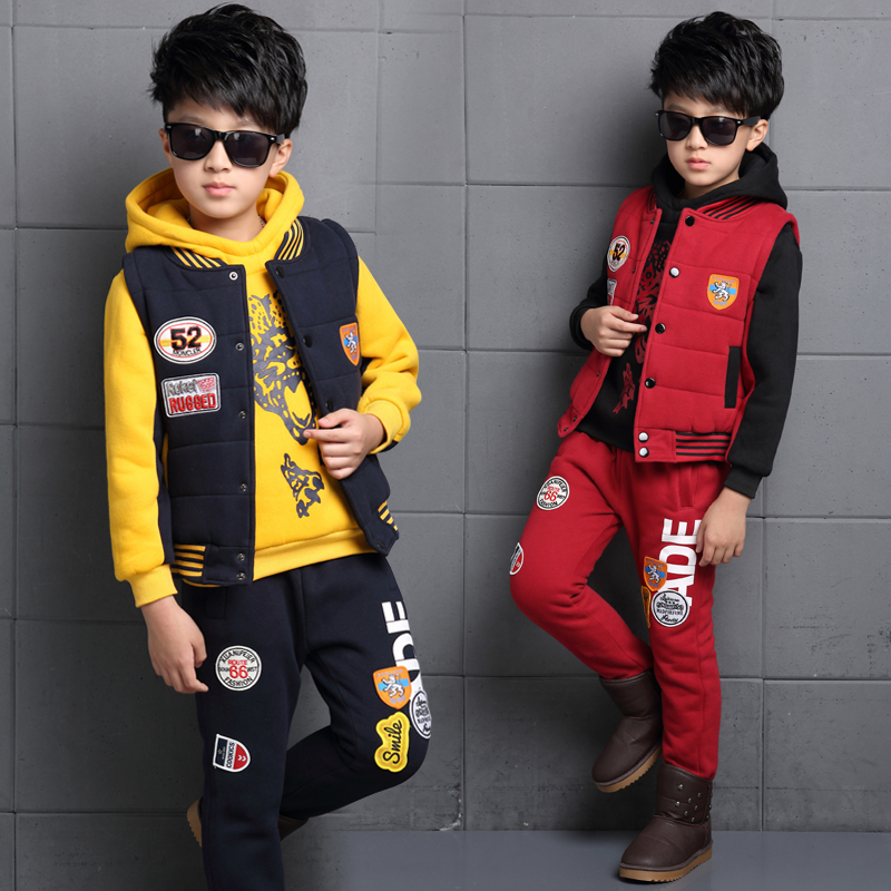 男童加绒加厚三件套大牌子品质好 新款好用