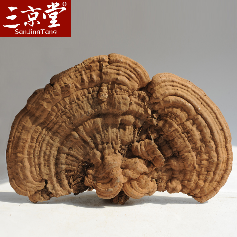 买3送1 三京堂野生灵芝 平盖灵芝200g 灵芝茶 林芝 长白山紫灵芝