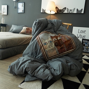 异域风水洗棉四件套