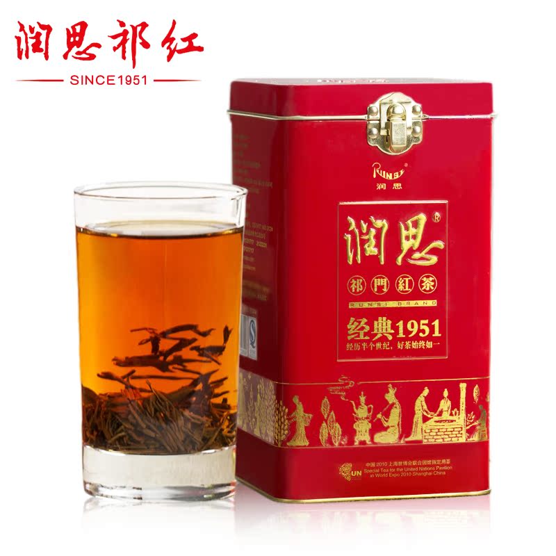 润思红茶 祁门红茶 特级祁红毛峰 150g茶叶 经典1951