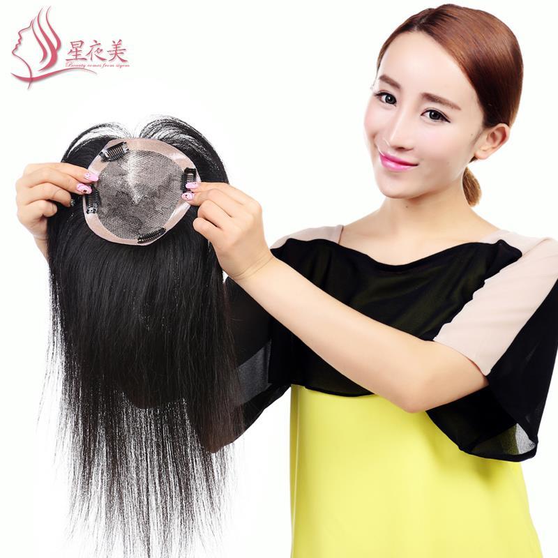 正品[头顶假发片]头顶假发片遮白发评测 头顶补