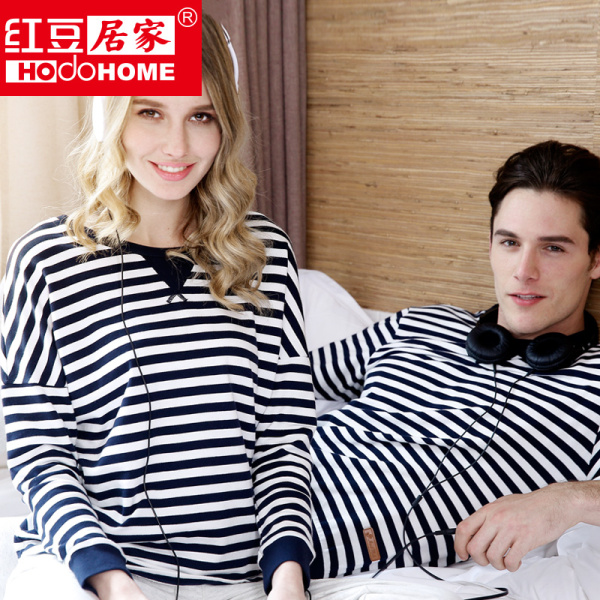 正品<em>男睡衣</em> 红豆居家<em>春夏</em>款 睡衣秋 男女士可外