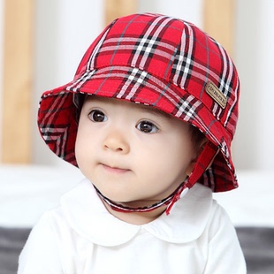 婴儿帽子春天儿童帽子秋季宝宝帽子儿童盆帽宝