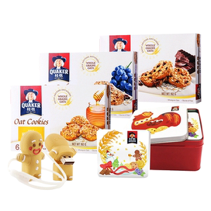 桂格全燕麦曲奇饼干162g*3