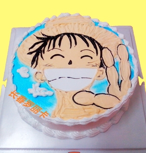海贼王 全国配送 动漫生日蛋糕卡通蛋糕创意儿童卡通蛋糕预定配送
