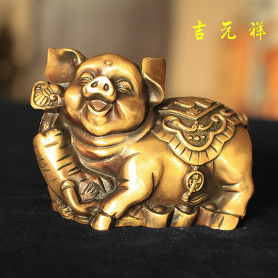纯铜招财兔摆件生肖兔