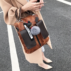 复古斜挎多用双肩包