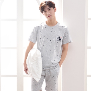 青少年短袖短裤睡衣