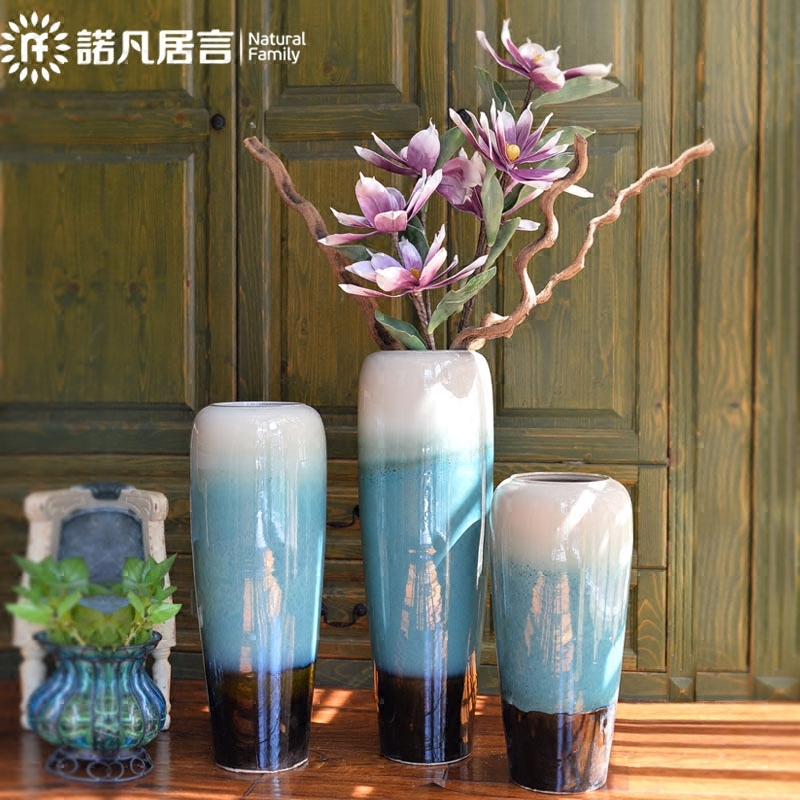 正品打折陶瓷大花瓶美式落地插花干花花瓶欧式现代客厅家居玄关装饰摆件 原价360.00元 现价178.00元包邮抢购专卖店品牌专卖