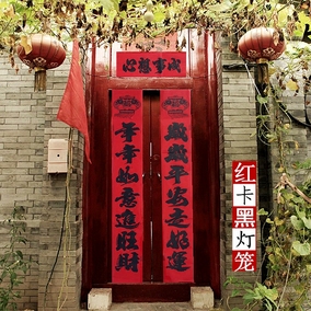 厂家直销2018狗春节烫金加厚铜版纸金童玉女春联对联新年门联批发