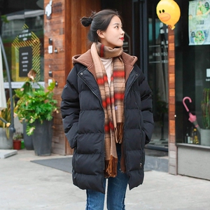 学生中长款棉袄