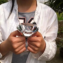 钻石大戒指 婚庆布景道具情人节求婚礼物结婚纪念品 水晶超大钻戒