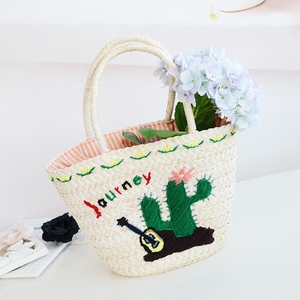 手工草编沙滩包