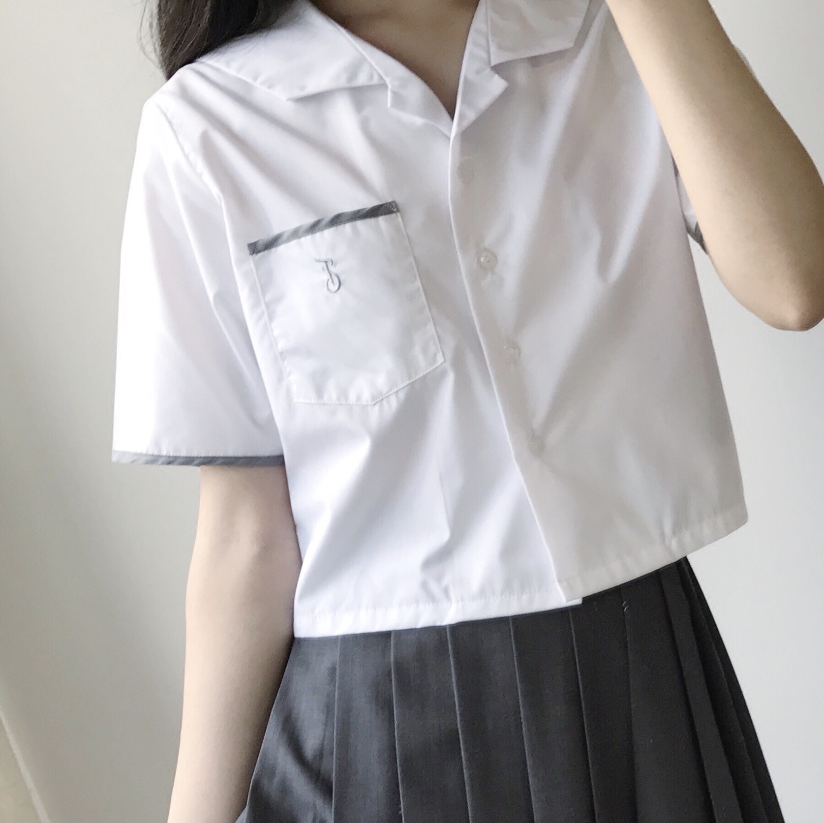 日本学生校服夏季 短袖衬衫 桥本环奈 武田玲奈同款短